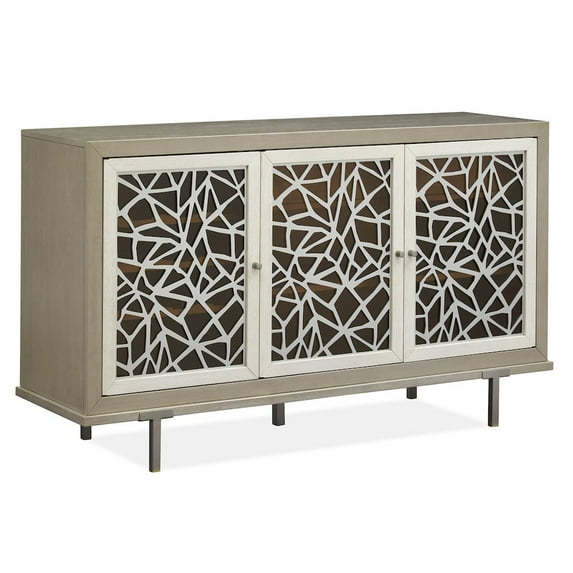 Magnussen Home Lenox Warm Silver And Acadia White Server