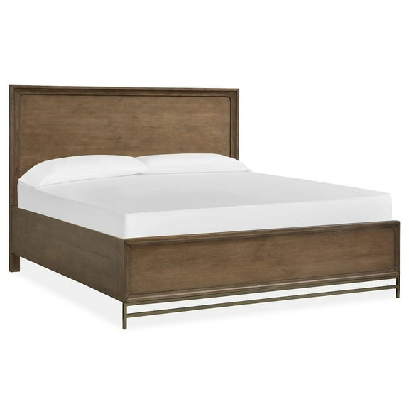 Magnussen Home Lindon Belgian Wheat And Coffee Bean Queen Panel Bed