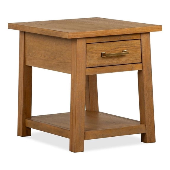 Magnussen Home Lindon Belgian Wheat Drawer End Table