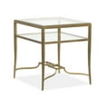 thumbnail image 1 of Magnussen Home Lorena Burnished Brass Rectangular End Table, 1 of 3
