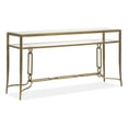 thumbnail image 1 of Magnussen Home Lorena Burnished Brass Rectangular Sofa Table, 1 of 2