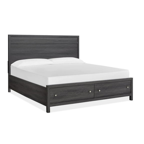 Magnussen Home Merrifield Raisin Black Queen Panel Storage Bed