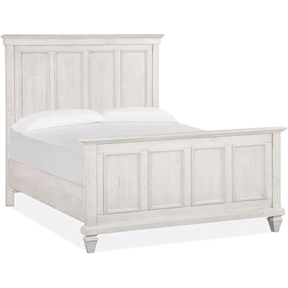Magnussen Newport Complete Queen Panel Bed, Alabaster