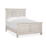 Magnussen Home Newport Alabaster Queen Shutter Panel Bed