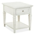 thumbnail image 1 of Magnussen Home Newport Alabaster Rectangular End Table, 1 of 9