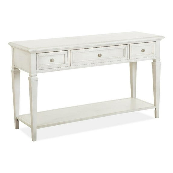 Magnussen Home Newport Alabaster Rectangular Sofa Table