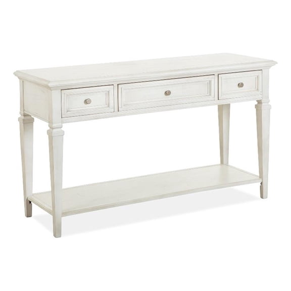 Magnussen Home Newport Alabaster Rectangular Sofa Table