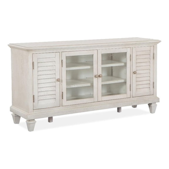 Magnussen Home Newport Alabaster Small Console