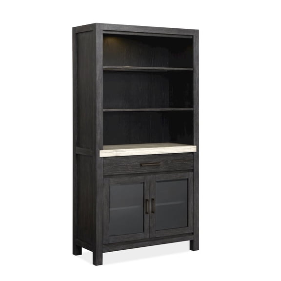 Magnussen Home Plum Creek Ravenwood Black Display Cabinet