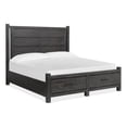 thumbnail image 1 of Magnussen Home Plum Creek Ravenwood Black King Panel Storage Bed, 1 of 9