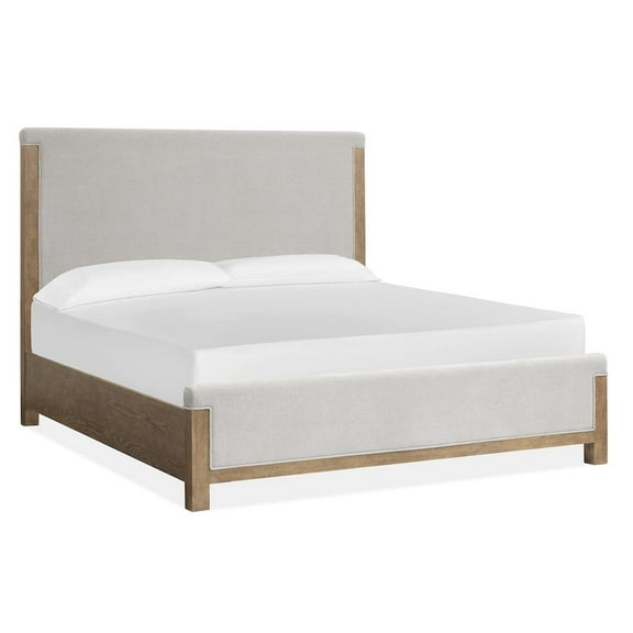Magnussen Home Plum Creek Sierra Brown King Upholstered Panel Bed