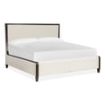 thumbnail image 1 of Magnussen Home Rowan Espresso King Upholstered Panel Bed, 1 of 9