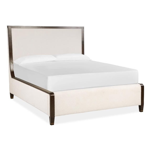 Magnussen Home Rowan Espresso Queen Upholstered Panel Bed