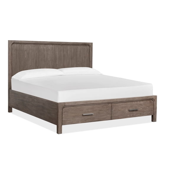 Magnussen Home Westbourne Dark Umber King Panel Storage Bed