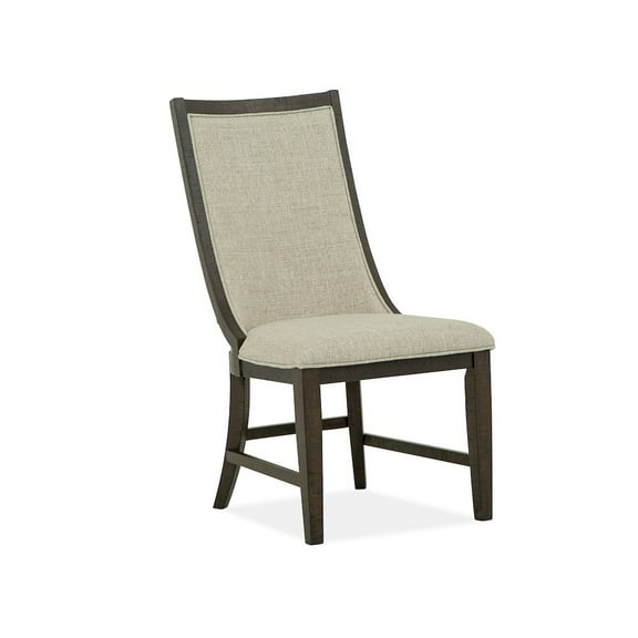 Magnussen Home Westley Falls Graphite Upholstered Host Chair Two Pack