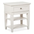 thumbnail image 1 of Magnussen Home Willowbrook Egg Shell White Open Nightstand, 1 of 17