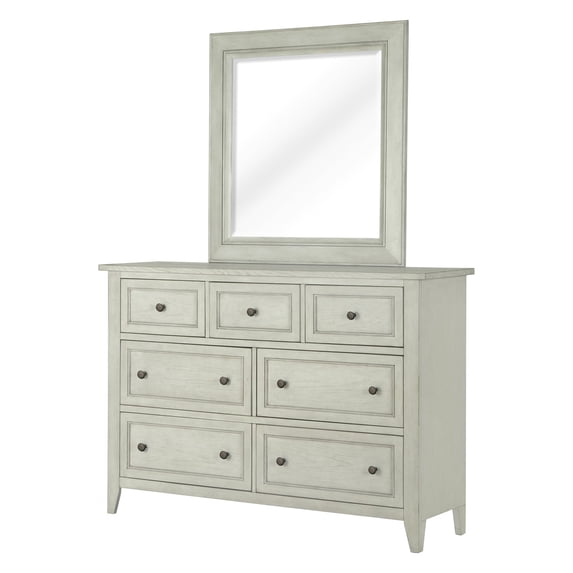 Magnussen Raelynn 7 Drawer Dresser in Weathered White
