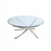 Magnussen Zila Round Solid Wood Cocktail Table