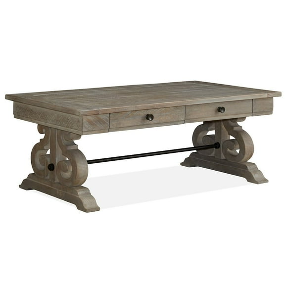 Magnussen Tinley Park Rectangular Cocktail Table in Dovetail Gray