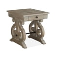 thumbnail image 1 of Magnussen Tinley Park Rectangular Wood and Metal End Table in Dovetail Gray, 1 of 2