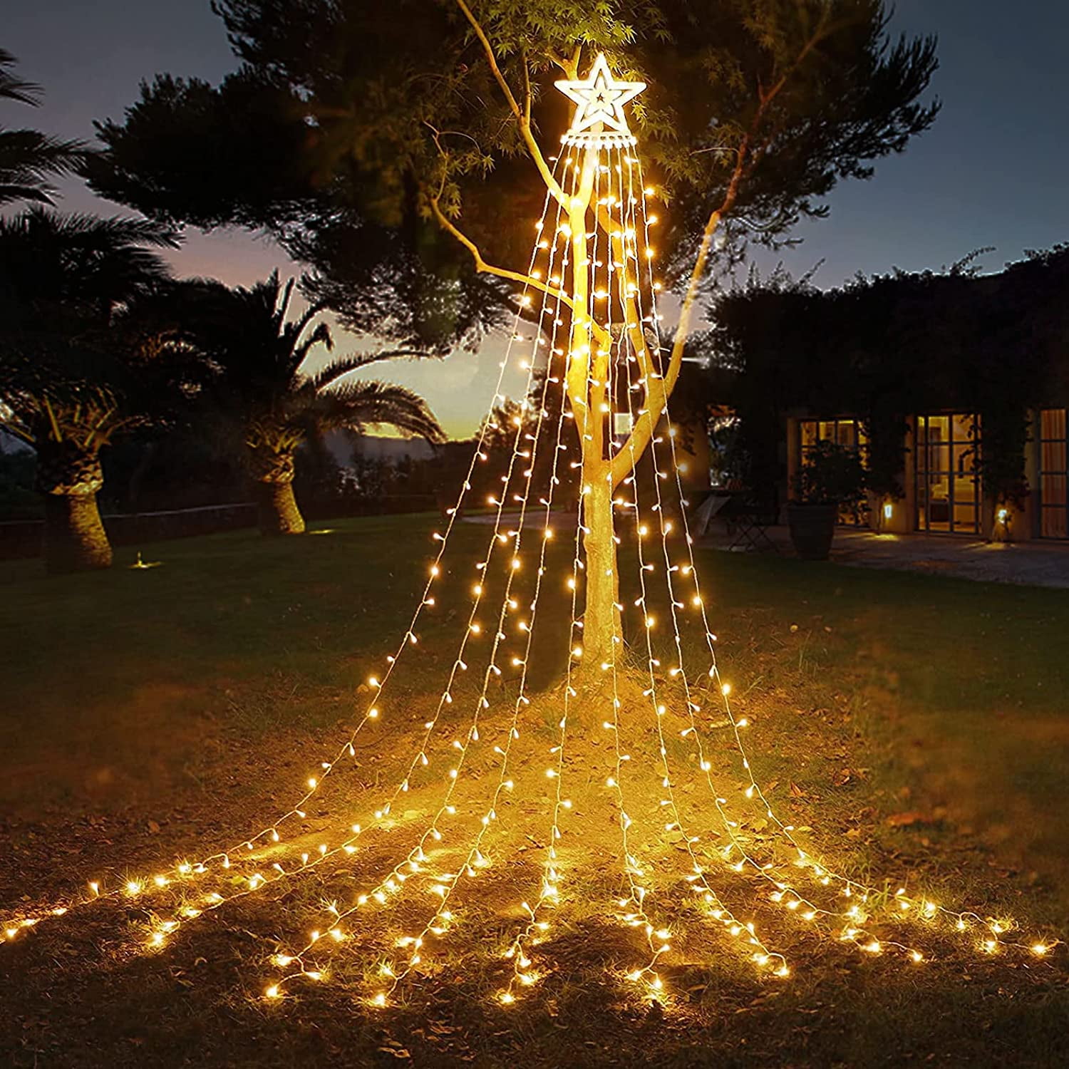 https://i5.walmartimages.com/seo/Magotan-Outdoor-Christmas-Decorations-350-LED-Lights-9-Strands-12-5ft-Waterfall-Tree-Lights-8-Modes-Waterproof-Topper-Star-Timer-Yard-Patio-Xmas-Deco_2c1ffbf3-741e-452e-a55e-a5928f4962d5.c9d31141c7bcd861f7cf5fed7ba59d78.jpeg