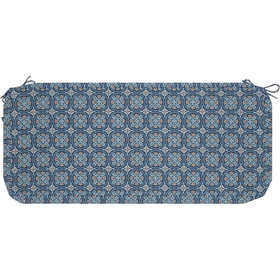 Magpie Patio Bench Cushion Cover 48x18x3 Inch, NO Insert! Water Resistant UV Protection Outdoor Swing Loveseat Replacement Cover with Zipper-Medal Print