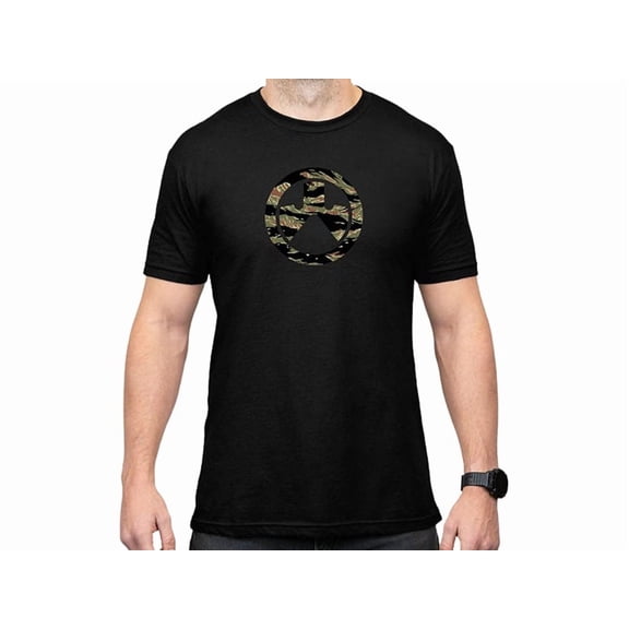 Magpul Men's Tiger Stripe Icon Short Sleeve Crew Neck T Shirt Black Medium