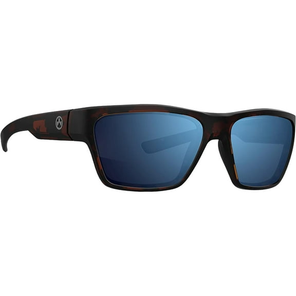Magpul Men's Pivot Polarized Sunglasses Tortoise Frame Bronze Blue Mirror Lens
