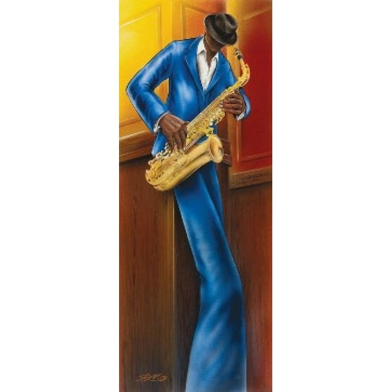 Magrini Jazz I, Sax, Poster (12 x 36)