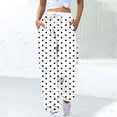 thumbnail image 1 of Magroz Womens Joggers with Pockets Polka Dot Casual Drawstring Baggy Sweatpants Stretchy Womens Casual Pants Loose Pants, 1 of 5