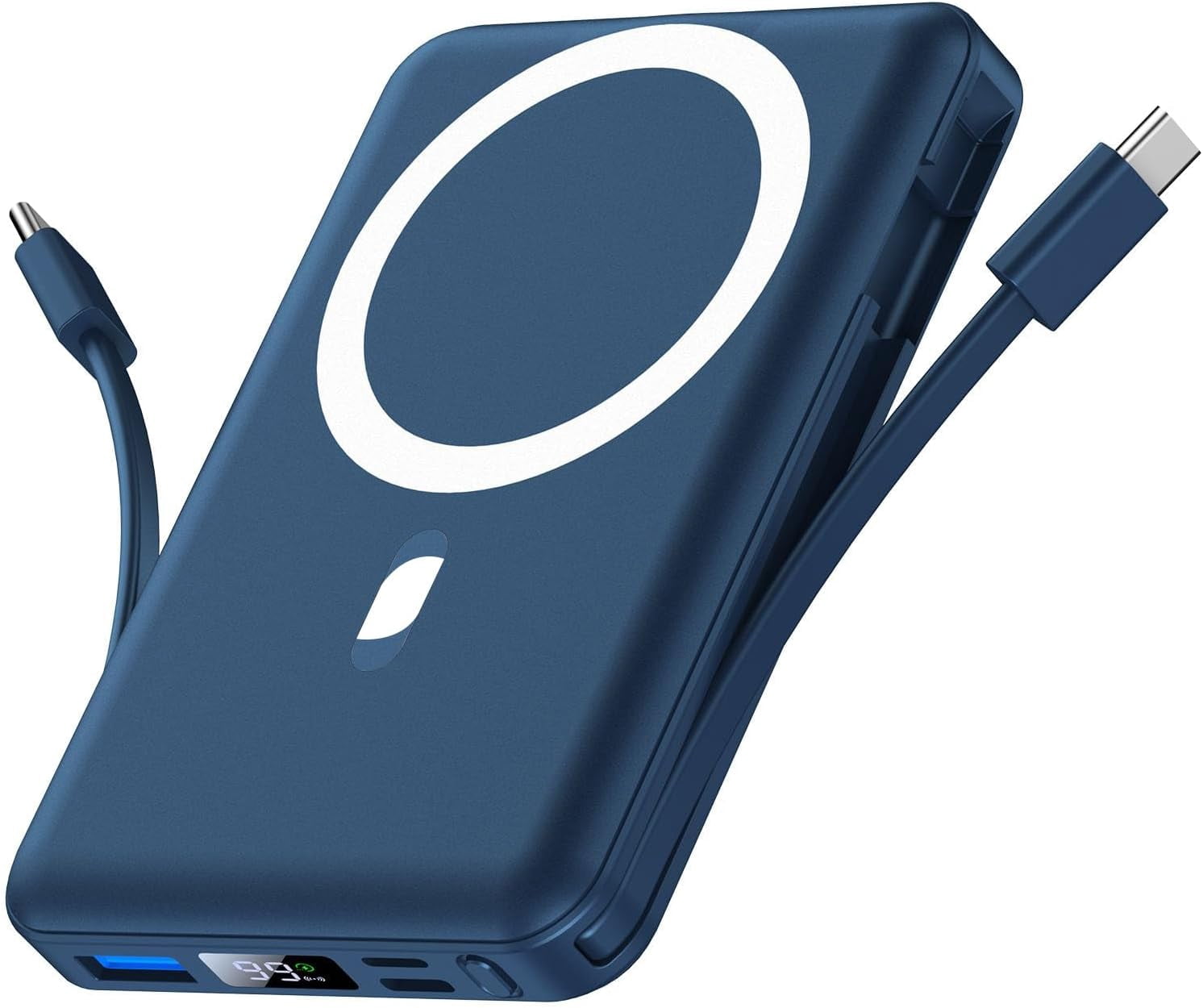 Batterie Externe MagSafe 10000mAh – Charge Rapide 22.5W PD, Compatible IPhone 12 à 16, Charge 3 Appareils, Sécurité Intégrée