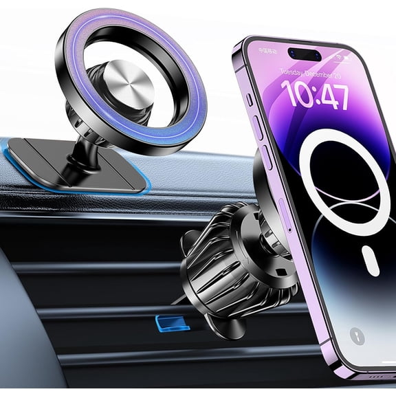 for Magsafe Car Mount20 Strong MagnetsMagnetic Phone Holder for Car Phone Holder Mount Dash Mounted Holders Cell Phone Holders for Your Car Accessories for Women Men for iPhone 17 16 15 14