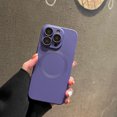 thumbnail image 1 of Magsafe Compatible Phone Case for Apple iPhone 16, with Camera Lens Screen Protector Liquid Silicone Slim Fit Shockproof Anti-Scratch Anti-Slip Bumper Case for Women Girls Men, Purple, 1 of 8