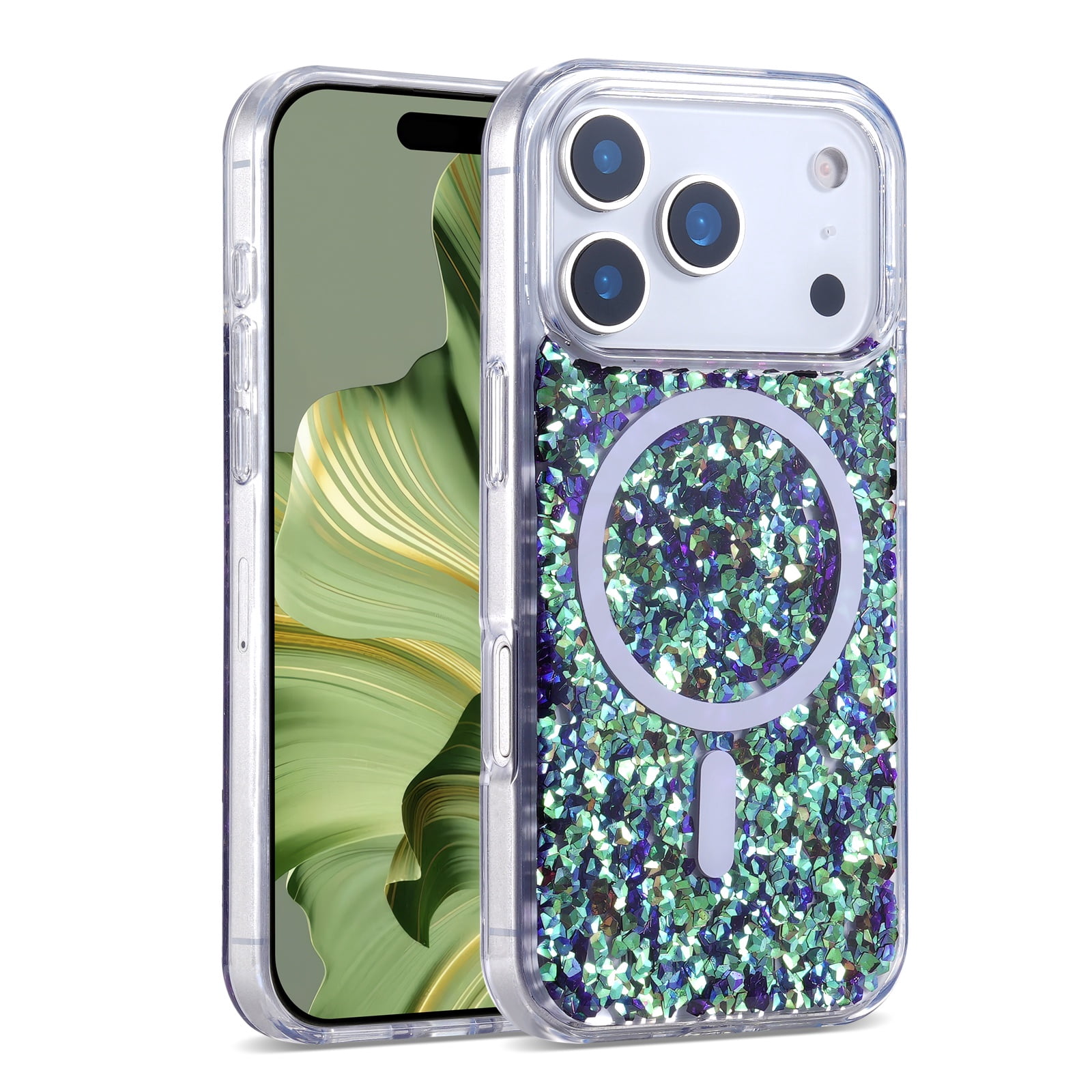 Magsafe Glitter Case for iPhone 17 Pro Max – Dark Blue