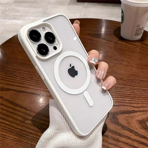 Magsafe Magnetic Wireless Charging Matte Transparent Acrylic Hard Case For iPhone 15 13 12 14 Pro Max 11 X XR XS 7 8 Plus Cover