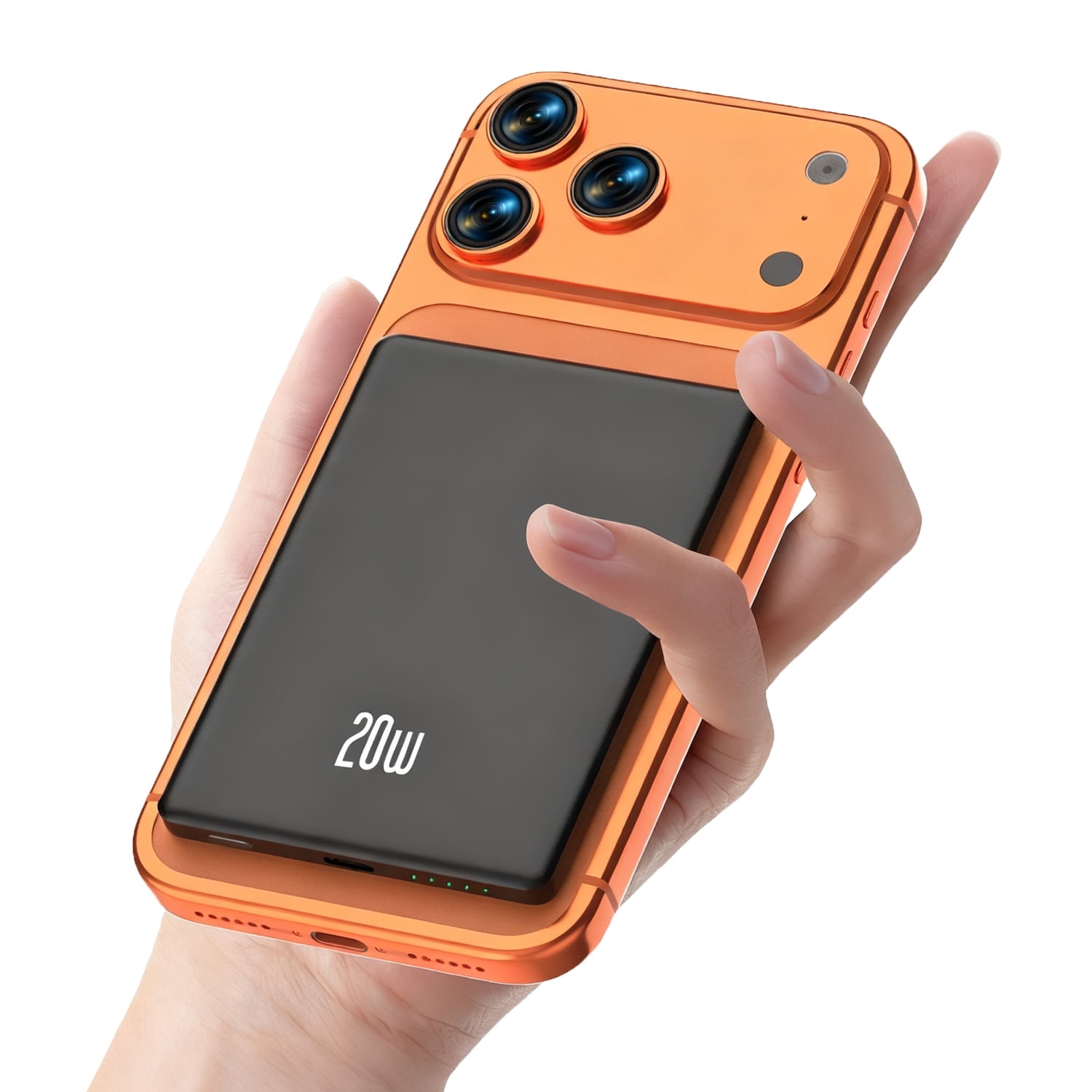 Magnetic Wireless Portable Charger 10000mAh Power Bank PD20w Fast Charging USB C in Out Battery Pack Compatible Mag Safe iPhone 16 15 14 13 12 Series