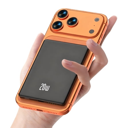 MUGO MagSafe Portable Charger, Ultra Slim 10000mAh Magnetic Power Bank, 20W PD Fast Charging Wireless Power Bank Compatible with iPhone 17/16/15/14/13 Pro Max, Black