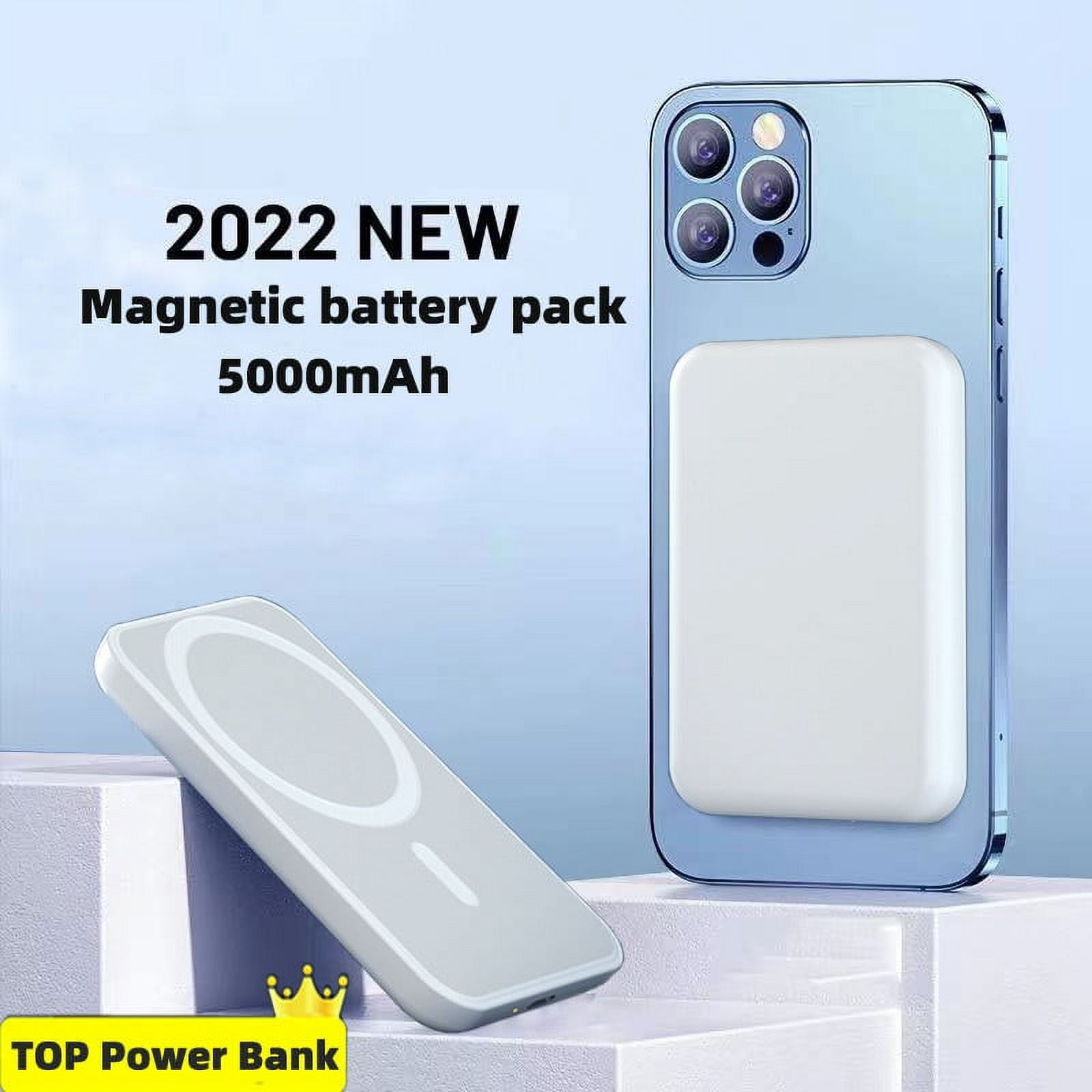 Magsafe Power Bank Magnetic Wireless Battery Pack for iphone 13 11 Pro Max Mini Fast Charger External Wireless Power Bank 5000mAh - Walmart.com