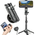 thumbnail image 1 of for Magsafe Tripod Stand for iPhone,Portable Pocket Size Selfie Stick with Rechargeable Remote and Metal Ring,Extendable Detachable Cell Phone Tripod Compatible with iPhone/Android, 1 of 7