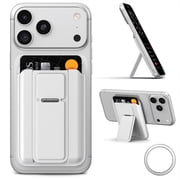 for Magsafe Wallet, 4 Card Holder with Stand, RFID Blocking with Magnetic Ring, Lightweight Slim Leather for Magsafe Walllet for iPhone 17/16/15/14/13/12, Not for iphone Mini Series