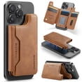 thumbnail image 1 of Magsafe Wallet for iPhone 17/16/15/14/13/12 Pro Max Plus Series, Card Holder Strong Magnetic Vegan PU Leather Wallet Stand with 7 Card Slots, RFID Blocking - Brown, 1 of 18