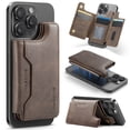 thumbnail image 1 of Magsafe Wallet for iPhone 17/16/15/14/13/12 Pro Max Plus Series, Card Holder Strong Magnetic Vegan PU Leather Wallet Stand with 7 Card Slots, RFID Blocking - Gray, 1 of 18