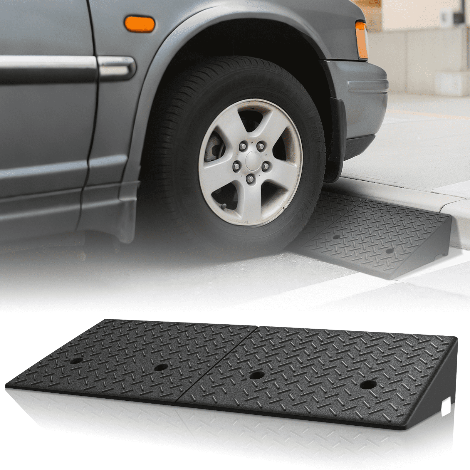 Removable Car Ramp Magshion 1 Pieces Rubber Curb,6
