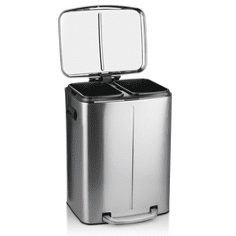 Better Homes & Gardens Stainless Steel Semi-Round Kitchen Garbage Can, 14.5  gallon - Walmart.com