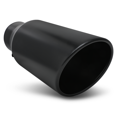 thumbnail image 1 of Magshion 15" Stainless Steel Muffler Tip Straight-Through Slant Cut Roll Exhaust Tip, 5" Inlet 7" Outlet, Black, 1 of 10