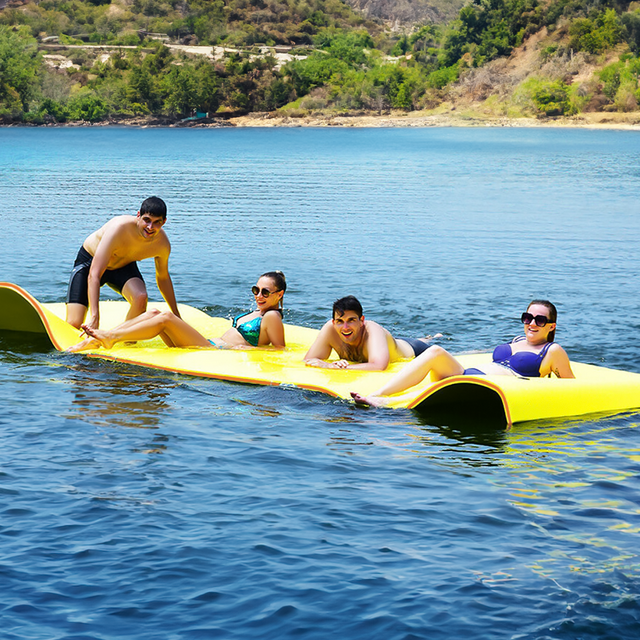 Magshion 18x6FT Floating Water Mat, 3Layer XPE Foam, TearResistant, for Water Activities