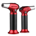thumbnail image 1 of Magshion 2 Pcs Butane Torch Lighters Kitchen Blow Torch for Cooking with Adjustable Flame, Refillable Kitchen Torch & Cooking Torch for Creme Brule & Baking, Red (Butane Gas Not Included), 1 of 10