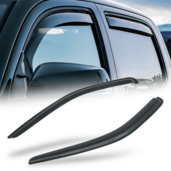 Magshion 2 Pcs Window Visor Shade Vent Rain Deflector for 2005 2006 2007 2008 2009 2010 Dodge Dakota Extended Cab