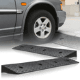 thumbnail image 1 of Magshion 2 Pieces Rubber Curb,2" Rise 39" Length Heavy Duty Loading Driveway Ramp for Cars, Wheelchair, 1 of 8