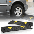 thumbnail image 1 of Magshion 2 Pieces Rubber Curb,5.5" Rise 39" Length Heavy Duty Loading Driveway Ramp for Cars, Wheelchair, 1 of 8